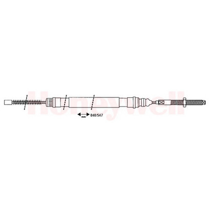 Foto Cable de accionamiento, freno de estacionamiento BENDIX 432726B