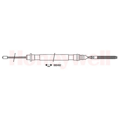 Foto Cable de accionamiento, freno de estacionamiento BENDIX 432728B