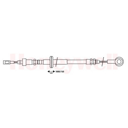 Foto Cable de accionamiento, freno de estacionamiento BENDIX 432730B