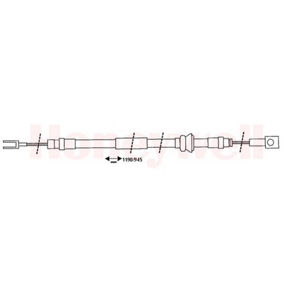 Foto Cable de accionamiento, freno de estacionamiento BENDIX 432808B