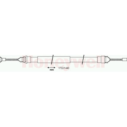 Photo Cable, parking brake BENDIX 432810B