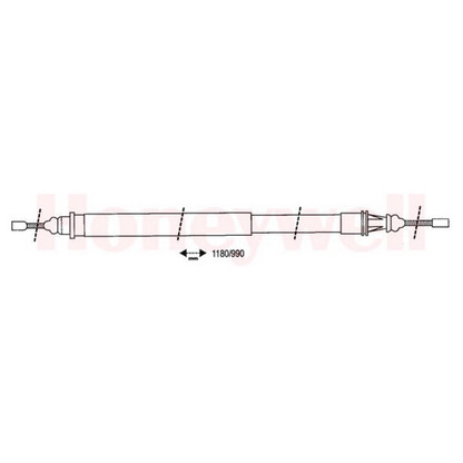 Photo Cable, parking brake BENDIX 432822B