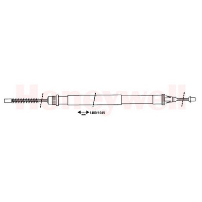 Foto Cable de accionamiento, freno de estacionamiento BENDIX 432824B