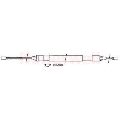 Foto Cable de accionamiento, freno de estacionamiento BENDIX 432856B