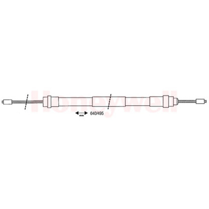 Foto Cable de accionamiento, freno de estacionamiento BENDIX 432877B