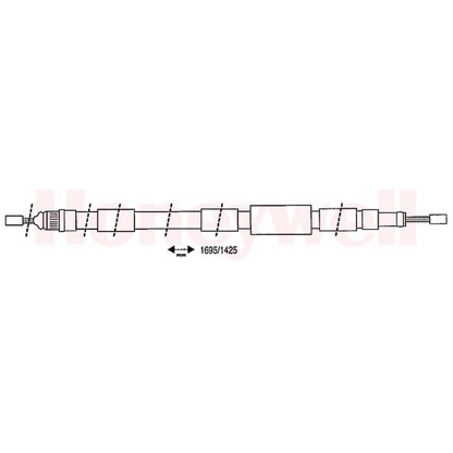 Foto Cable de accionamiento, freno de estacionamiento BENDIX 432887B