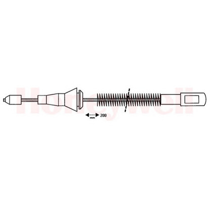 Foto Cable de accionamiento, freno de estacionamiento BENDIX 432935B