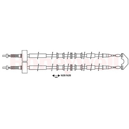 Foto Cable de accionamiento, freno de estacionamiento BENDIX 432936B