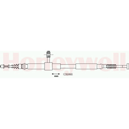 Photo Cable, parking brake BENDIX 433032B