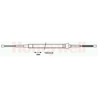 Foto Cable de accionamiento, freno de estacionamiento BENDIX 433102B