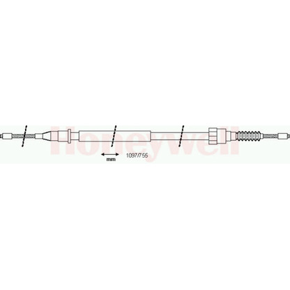 Photo Cable, parking brake BENDIX 433105B