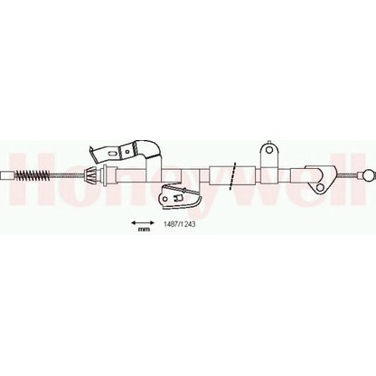 Photo Cable, parking brake BENDIX 433141B