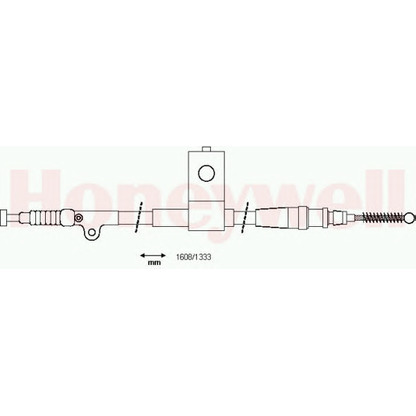 Foto Cable de accionamiento, freno de estacionamiento BENDIX 434367B