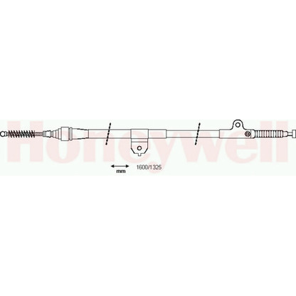 Foto Cable de accionamiento, freno de estacionamiento BENDIX 434368B