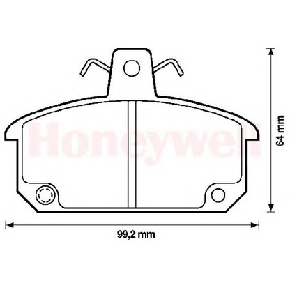 Photo Brake Pad Set, disc brake BENDIX 571288B