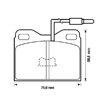 Photo Kit de plaquettes de frein, frein à disque BENDIX 571323B