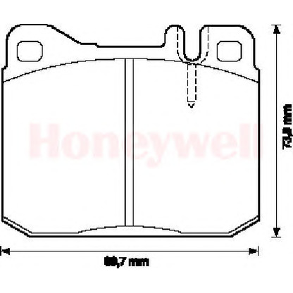 Photo Brake Pad Set, disc brake BENDIX 571553B