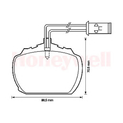 Photo Brake Pad Set, disc brake BENDIX 571820B