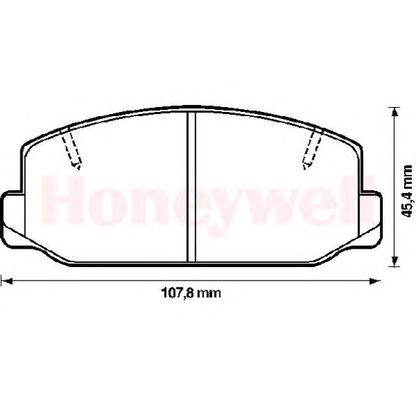 Photo Brake Pad Set, disc brake BENDIX 572192B