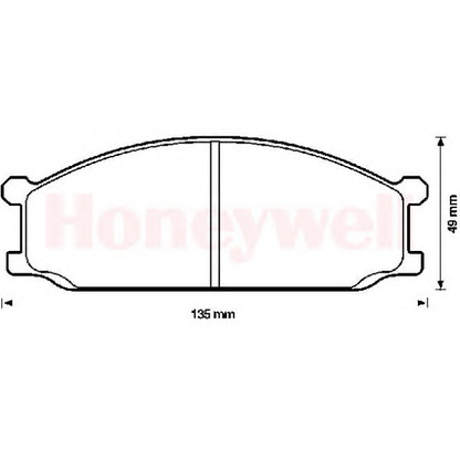 Photo Brake Pad Set, disc brake BENDIX 572337B