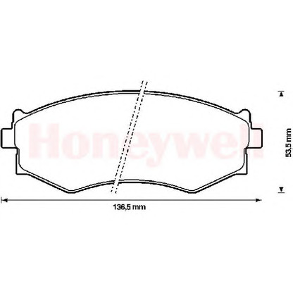 Photo Brake Pad Set, disc brake BENDIX 572338B