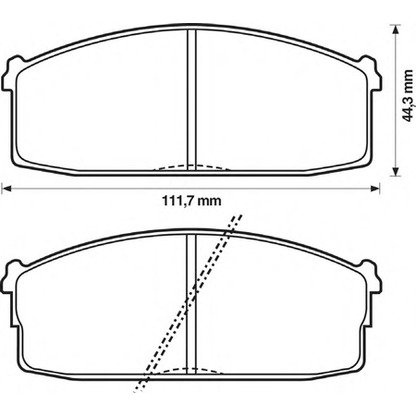 Photo Brake Pad Set, disc brake BENDIX 572230B