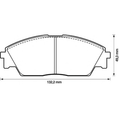 Photo Brake Pad Set, disc brake BENDIX 572329B