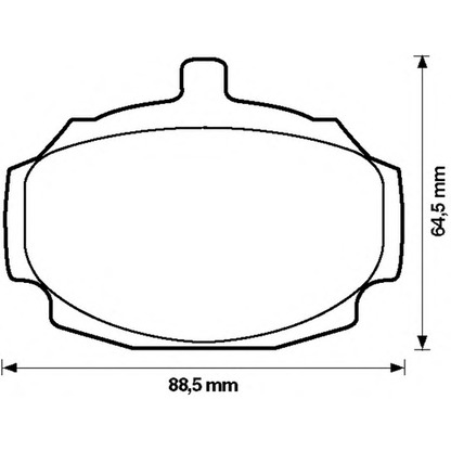 Photo Brake Pad Set, disc brake BENDIX 571801B