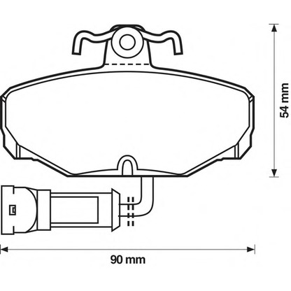 Photo Brake Pad Set, disc brake BENDIX 571408B