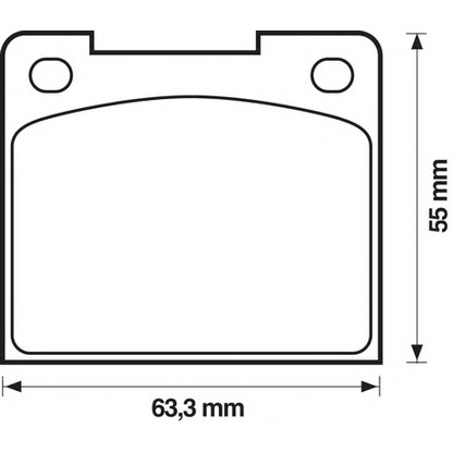 Photo Kit de plaquettes de frein, frein à disque BENDIX 571204B