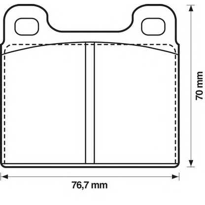 Photo Brake Pad Set, disc brake BENDIX 571215B