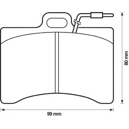 Photo Kit de plaquettes de frein, frein à disque BENDIX 571225B