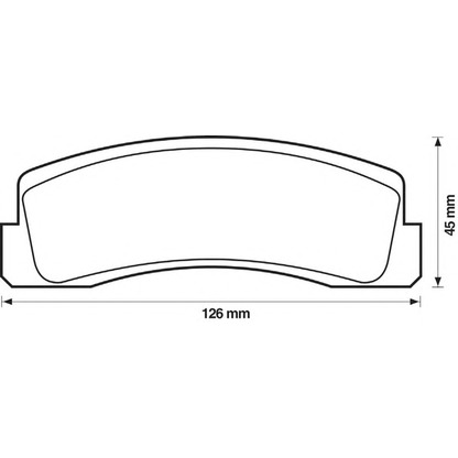 Photo Brake Pad Set, disc brake BENDIX 571265B