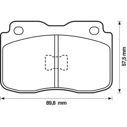 Photo Kit de plaquettes de frein, frein à disque BENDIX 571305B