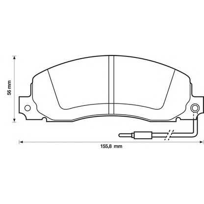 Фото Комплект тормозных колодок, дисковый тормоз BENDIX 571306B