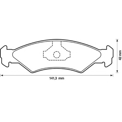 Photo Brake Pad Set, disc brake BENDIX 571312B