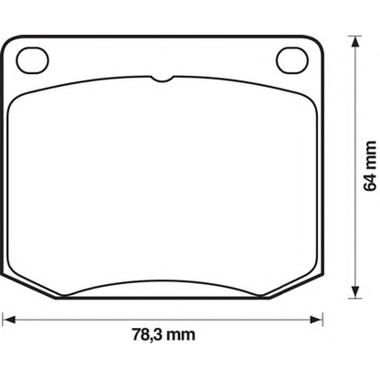 Photo Brake Pad Set, disc brake BENDIX 571358B