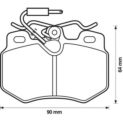 Zdjęcie Zestaw klocków hamulcowych, hamulce tarczowe BENDIX 571406B