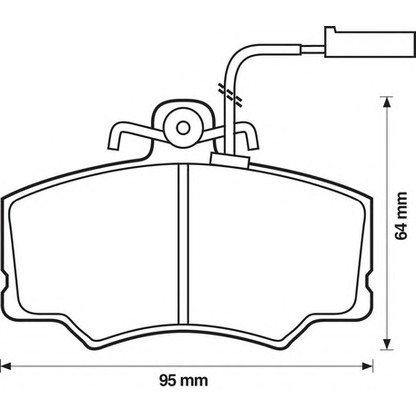 Photo Brake Pad Set, disc brake BENDIX 571433B