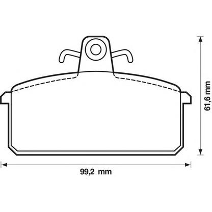 Foto Kit pastiglie freno, Freno a disco BENDIX 571453B