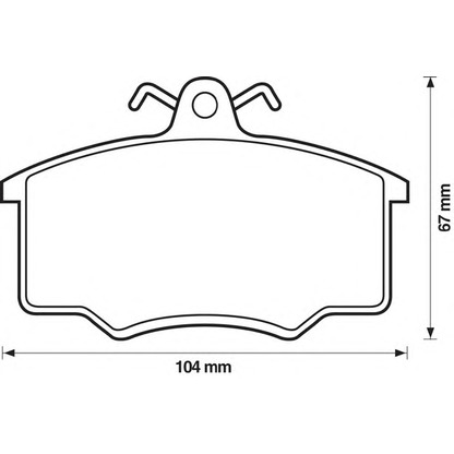 Photo Kit de plaquettes de frein, frein à disque BENDIX 571491B