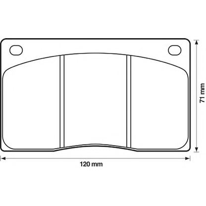 Photo Brake Pad Set, disc brake BENDIX 571533B