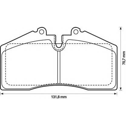 Photo Kit de plaquettes de frein, frein à disque BENDIX 571534B