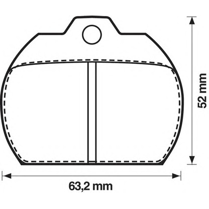 Photo Kit de plaquettes de frein, frein à disque BENDIX 571807B