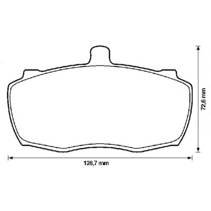 Photo Brake Pad Set, disc brake BENDIX 571822B