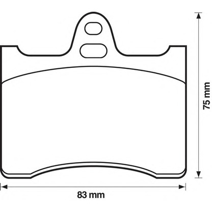 Photo Kit de plaquettes de frein, frein à disque BENDIX 571896B