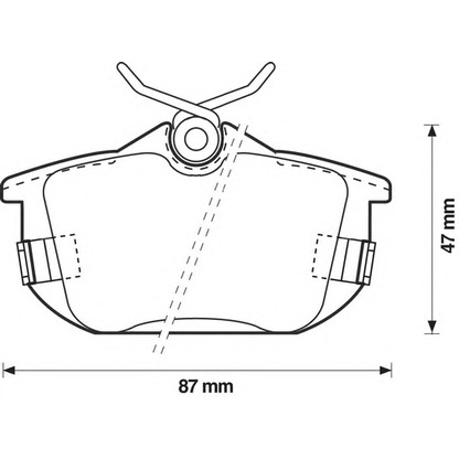 Photo Brake Pad Set, disc brake BENDIX 571941B