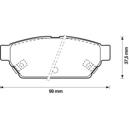 Photo Brake Pad Set, disc brake BENDIX 571943B