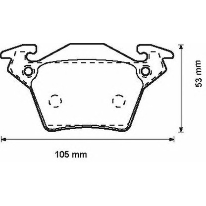 Photo Brake Pad Set, disc brake BENDIX 571947B