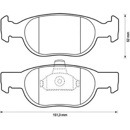 Photo Brake Pad Set, disc brake BENDIX 571949B